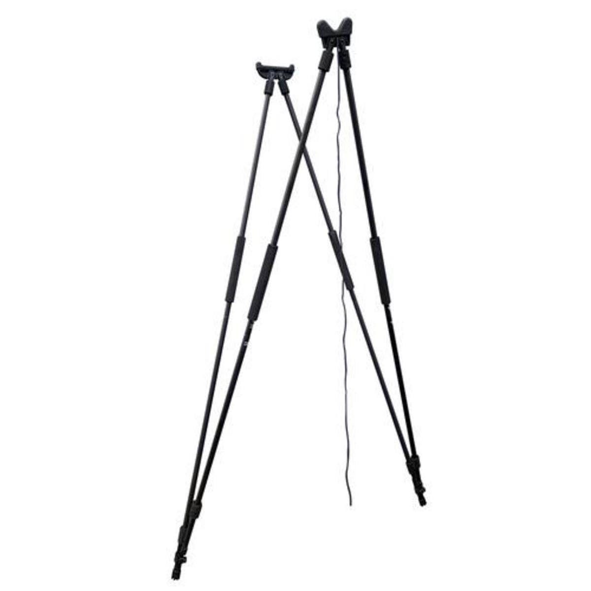 BushWear 4 Leg Shooting Stick - Sturdy and Adjustable Shooting Support for Hunting and Outdoor Activities