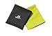 Mission Enduracool Cooling Wristbands, Black/High Vis Green