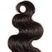 Dinoce Compatible with Longqi Brazilian Virgin Hair Body Wave Lace Closure Free Part, Swiss Lace 130% Density Remy Human Hair 4x4 Closure Hand Tied with Baby Hair Natural Color 14 Inch