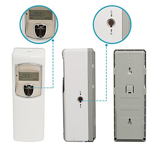 SVAVO V-880D ABS Plastic LCD Programmable Automatic Aerosol Spray Perfume Dispenser, White, Pack of 1