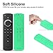 Yeegewin Silicone Cover/Case for Fire TV Stick 4K/Fire TV (3rd Gen)/Fire TV Cube Compatible with All-New 2nd Gen Alexa Voice Remote Control(Turquoise)