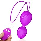 USB Kegel Dual Exercise Weighted Device Kegel Ball LuvnFun Wireless Bullet Kit with Remote Vibration Remote-controlled with Training Kit - Purple