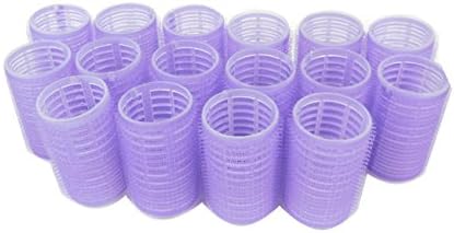 16pc x 36mm (1-7/16”) Self Grip Hair Rollers Pro Salon Hairdressing Curlers