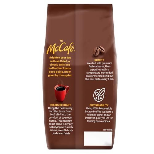 MCCAFE PREMIUM ROAST, GROUND COFFEE, MEDIUM ROAST, BAGGED, 18OZ.