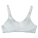 Wofee Puberty Growing Young Girls Soft Touch Cotton Training Bra with Two Hooks Pack of 3 Black+Grey+White Size 38