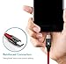 XCENTZ Micro USB Cable 6Ft, Premium Double Nylon Braided Charging Cable Android Charger Cable for Galaxy S7/S6/S5, Kindle, LG, HTC, Sony, Nexus, Tablet and More (6Ft; Red)