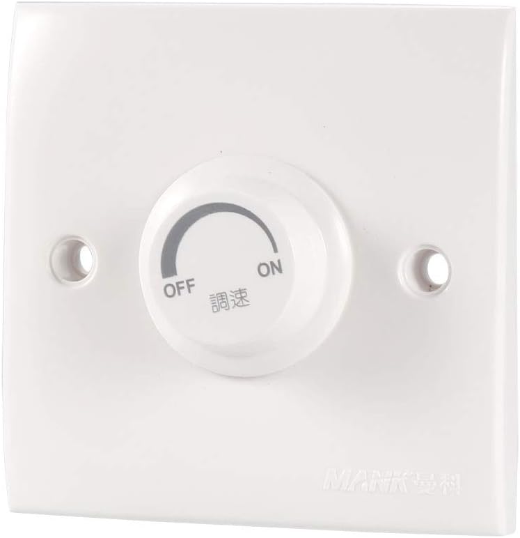 AC 220V 200W Ceiling Fan Speed Control Rotary Button Wall Panel Switch