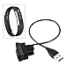 Eityilla Fitbit Alta Charger, 1ft USB Charger Replacement Charging Charger Cable Cord for Fitbit Alta (2-Pack Black)