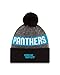New Era NFL Carolina Panthers 2016 Youth Reverse Team Color Sport Knit Beanie, One Size, Black/Gray