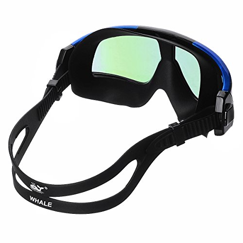 AVOLUTION Silicone Large Frame Glasses Swimming Goggles Anti-Fog UV Swim Mask Waterproof