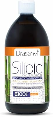 Silicio Orgánico Precursor del Colágeno | Mineral Esencial para la Estructura Celular | Huesos y Articulaciones |Ortiga Verde y Bambú| Fácil Asimilación,6100 mg por Dosis,1000 ml = 33 Días