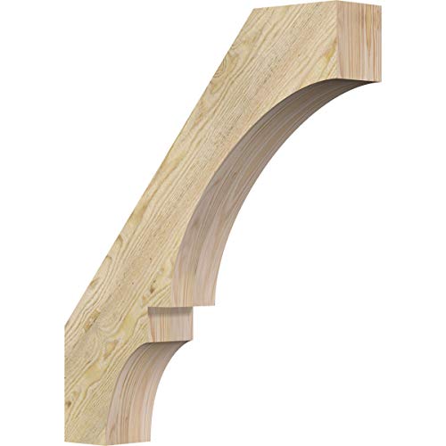 Ekena Millwork BRC04X22X26BOA00RDF 4"W x 22"D x 26"H Balboa Rough Sawn Knee Bra…