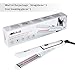 MaikcQ Titanium Infrared Flat Iron, Professional Hair Straightener with Digital LCD Display, Dual Voltage Adjustable Temp, Auto Shut-Off Salon Tool for All Hair Types -1 Inch White
