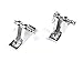 Mxeol Boat Bimini Deck Hinge with Quick Release Pin W/Screws 316 Stainless Steel (Pair)