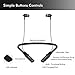 Bluetooth Headphones Neckband Xtonek Wireless Sport Headset, IPX5 Waterproof Lightweight Neck Earphones w/ Mic HD Stereo Sound, Portable Cordless In Ear Earbuds for iPad iPhone Android Cell Phones