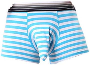 Men Striped Elephant Nose Separate Pouch Comfortable Breathable Boxer Underwear Pantie
