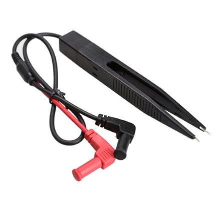 Everpert SMD Inductor Test Clip Probe Tweezers for Resistor Multimeter Capacitor