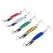 Dr.Fish 5 Pack Fishing Spoon Lures Lot Salmon Bass Bluefish Casting Trolling Spoon Treble Hooks Metal Fishing Lure Baits 1/2oz