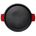 SuperStone / 13" Deep-Dish Non-Stick Pizza Stone with Easy-Grip Silicone Handles