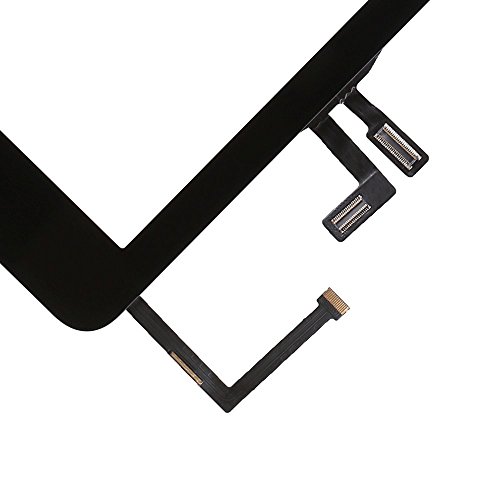 OmniRepairs For iPad Air (1st Generation) Glass Touch Screen Digitizer Retina Display OEM Assembly Replacement with Home Button Flex Cable, Adhesive Tape, Screen Protector and Repair Toolkit (Black)