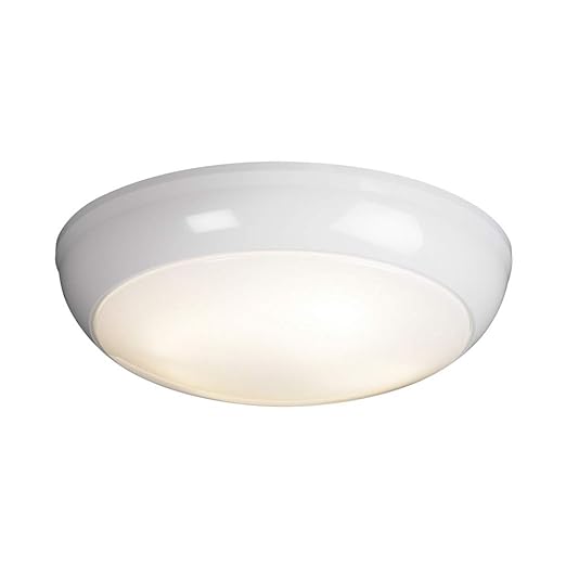Flush Ceiling 1 Light Circular Mounted Modern Lighting White
