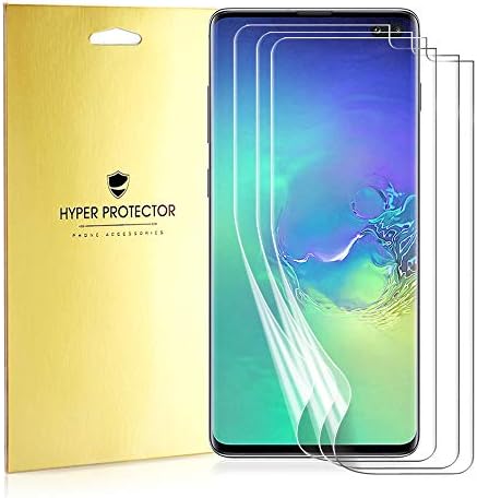 Mimoke Screen Protector for Samsung Galaxy S10 Plus [3 Pack] [Case Friendly] Protective PET Nano Film Screen Flexible Cover For Samsung Galaxy S10 Plus [not tempered glass]