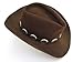 Western Hat Band Black Leather with 10 Oval Scalloped Conchos with 3-pc Buckle Set