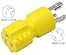 Conntek 30126 L5-30P to 5-15/20R Plug Adapter, Yellow, 1 Pack