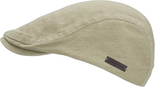 CHILLOUTS Tirau Hat - Schiebermütze Herren, Stilvolle Flat Cap Men, Sommer Newsboy Cap, beige L-XL