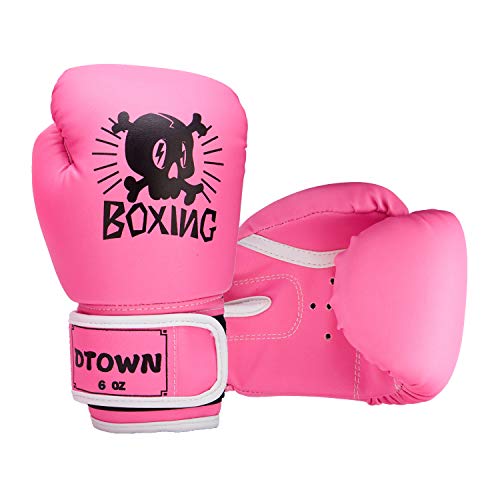 Dtown-Kids-Boxing-Gloves-4oz-6oz-Training-Gloves-for-Children-Age-3-to-12-Years-PU-Leather