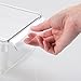 mDesign Storage Bin Organizer for Vitamins, Medicine, Medical, Dental Supplies - Medium, Clear