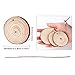 Unfinished Wood Circles with Barks Used for Christmas Centerpieces 40 pcs 2.0-2.4 inch Natural Wood Slices with Holes and 33 Feet Jute Twine
