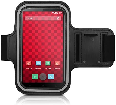 kwmobile sport armband for OnePlus One jogging running sport bag fitness band with key compartment in the sport armband in black