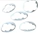 KOOTIPS Fluffy Cloud Cutter Set of 5 Cake Mould Fondant Sugarcraft Cookie Plunger Cutter Mold Decorating Tools