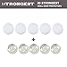 Strongest Wall Door Handle Stopper Set. 5 Pieces of White Silicone Door Knob, and 5 Clear Round Wall Shield Cushion. Wall Protector for Door Handle. Guard Door Bumper Wall Protector Rubber. 10 Pieces