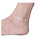 Suyi Women's Beach Anklet Jewelry Chain Multilayer Beaded Anklet Silver (Beads)