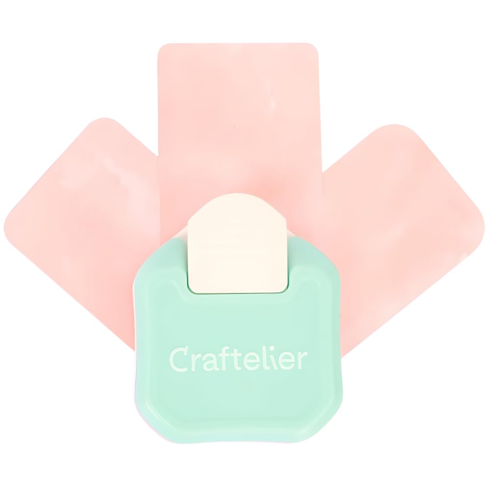 Craftelier - 3 in 1 Curved Punch | Corner Punch for Paper, Card and Photo Paper | Corner Rounder for Cards and Scrapbooking, Sizes 4, 7 and 10 mm