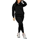 Nimsruc 2 Piece Outfits For Women Sweatsuits Sets Casual Long Sleeve Pullover Jogger Sweat Pants Set With Pocket
