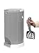 Litter Champ Premium Odor-Free plastic Cat Litter Disposal System,4 gallon, Gray