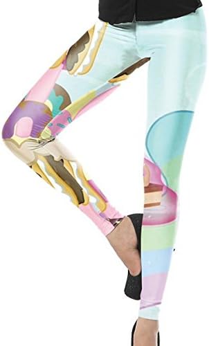 LoveLiness Vector Sweet Donuts Digital Print Fashion Stretch Tights Leggings