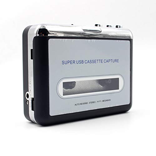 ZXY USB Cassette Player, Portatile Walkman USB Cassette Tape Player standalone Audio To MP3 Converter Save To U Disco…