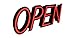 Optiva Ultra-Bright LED OPEN Sign, 19.5
