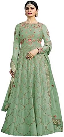 London Collection Indian Pakistani Bollywood Designer Women Ethnic Wear Anarkali Salwar Kameez Semi-Stitched Salwar Suit 17