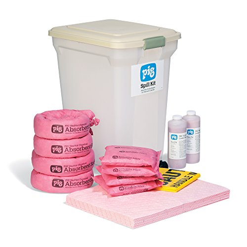 New Pig Hazmat Spill Kit in See-Thru Container, Absorbs Hazardous Materials, 8-Gallon Absorbency, KIT395 - Thumbnail 5