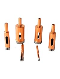 huaha Diamond agujero sierra taladro Core Bit Kit Cortador de mármol granito Azulejos de cerámica mandrels Sierras de 6 mm 30 mm 6pcs Set
