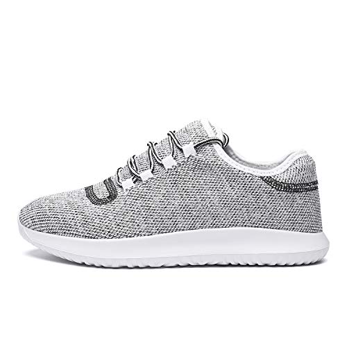 Srenket Mens Casual Athletic Sneakers Mesh Running Shoes Lightweight Tennis Footwear for Men Walking Trail Workout Gray42 - Thumbnail 2