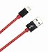 GOLDEN-NOOB 3Pack 3 6 10FT Nylon Braided Popular Lightning Cable 8Pin to USB Charging Cable Cord with Aluminum Heads for iPhone7/7Plus, 6/6s/6 Plus/6s Plus/5/5c/5s/SE,iPad iPod Touch(Red)