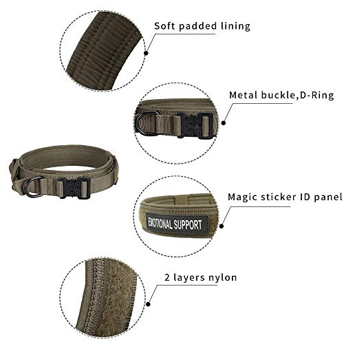 EXCELLENT ELITE SPANKER Tactical Dog Collar Nylon Adjustable K9 Collar