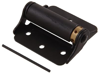 The Hillman GroupThe Hillman Group 852868 3" Heavy Duty Spring Hinge - Adjustable - Black 2-Pack