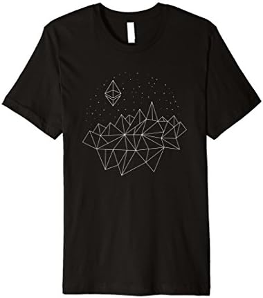 Mens Ethereum Moon Crypto Tshirt Small Black